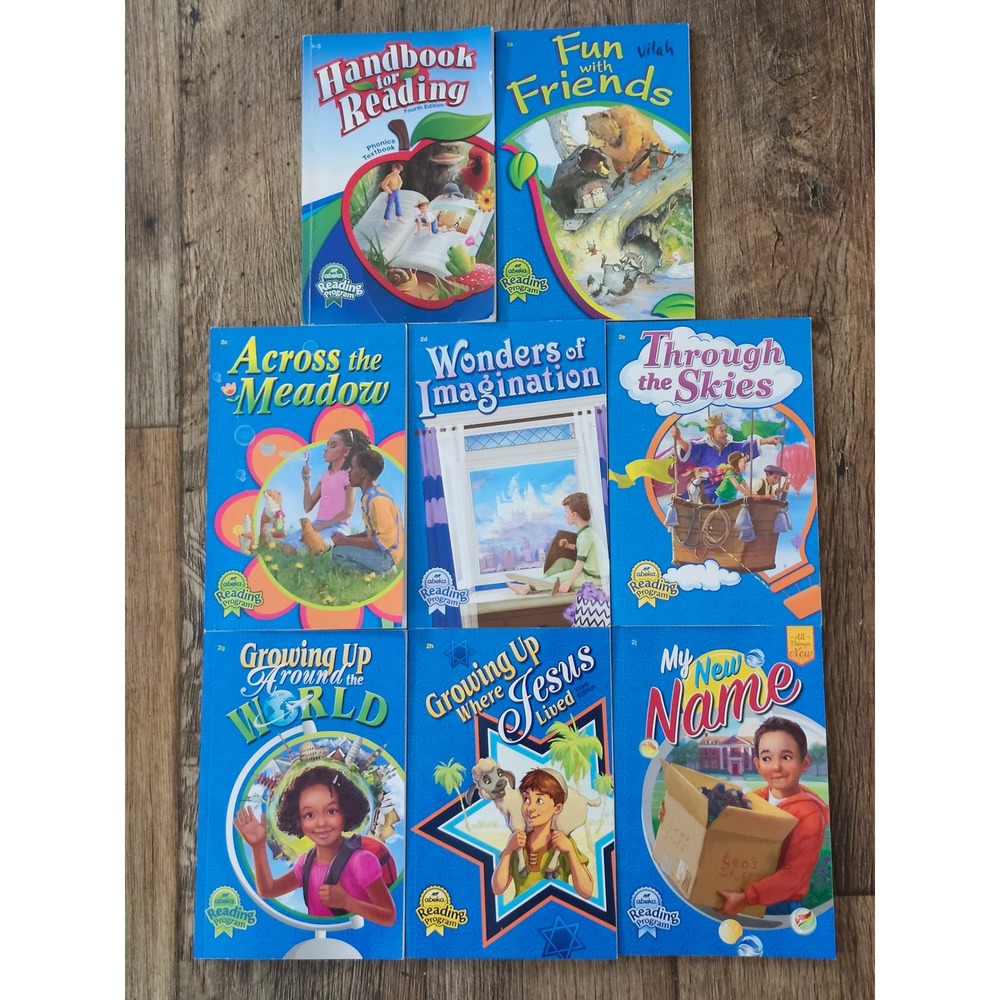 Abeka Reading Program 2nd Grade 2 Book Lot 8 Phonics Readers Handbook 1-3 A beka